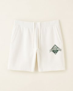 Roots Beaver Canoe Sweatshort 8 Inch - EGRET