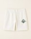 Roots Beaver Canoe Sweatshort 8 Inch - EGRET