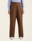 Roots Dauphin Pleated Pant - DARK EARTH BROWN
