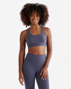 Roots Restore Stretch Sports Bra - DUSTY BLUE