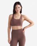 Roots Restore Stretch Sports Bra - CINDER BROWN