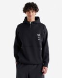 Roots Recover Logo Kanga Hoodie - BLACK