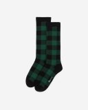 Roots Adult Park Plaid Sock - VARSITY GREEN MIX