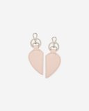 Roots Double Heart Keychain Cervino - POWDER PINK