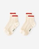 Roots Adult Cotton Cabin Ankle Sock 2 Pack - OATMEAL MIX