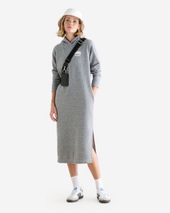 Roots Organic Cooper Hoodie Midi Dress - SALT & PEPPER