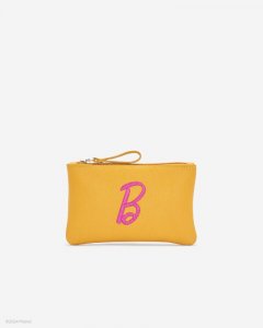 Roots Barbie&trade; X Roots Medium Zip Pouch - SUNFLOWER
