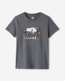 Roots Womens Inglenook Plaid T-shirt - SALT & PEPPER Roots Womens Inglenook Plaid T-shirt - SALT & PEPPER