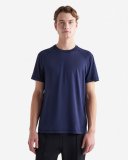 Roots Renew Knit Short Sleeve Top - NAVY BLAZER