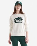 Roots Organic Original Crew Sweatshirt - EGRET