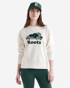 Roots Organic Original Crew Sweatshirt - EGRET