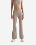 Roots Restore High Rise Flare Legging - ERMINE TAUPE