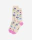 Roots Adult Springfield Print Crew Sock - OATMEAL MIX Roots Adult Springfield Print Crew Sock - OATMEAL MIX