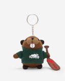 Roots Beaver Canoe Keychain - GRIZZLY BROWN