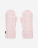 Roots Womens Olivia Cable Mitten - BALLET SLIPPER