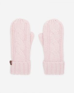 Roots Womens Olivia Cable Mitten - BALLET SLIPPER