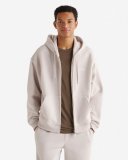 Roots Cloud Full Zip Hoodie - ECRU
