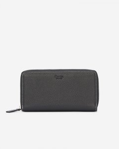 Roots Zip Around Clutch Prince - BLACK