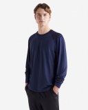 Roots Renew Long Sleeve T-Shirt - NAVY BLAZER