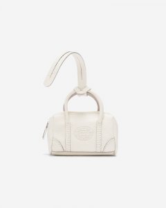Roots Upcycle Banff Bag Charm Cervino - IVORY