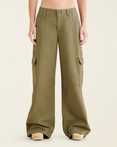 Roots Levi's Baggy Cargo Womens Pants - OLIVE