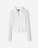 Roots Baby Waffle Polo Top - WHITE