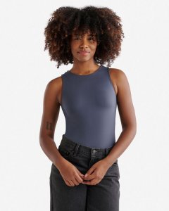 Roots Renew Tank Bodysuit - DUSTY BLUE