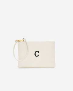 Roots Monogram Wristlet Ivory - C