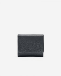 Roots Small Card Wallet Cloud - BLACK