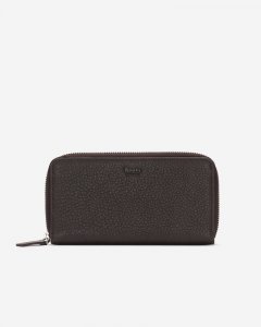 Roots Zip Around Clutch Cloud - ÉBÈNE