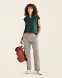 Roots Rossland Check Pleat Trouser - MULTI