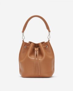 Roots Bucket Bag Cervino - TAN/POWDER PINK