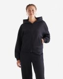 Roots Recover Essential Full Zip Hoodie - BLACK