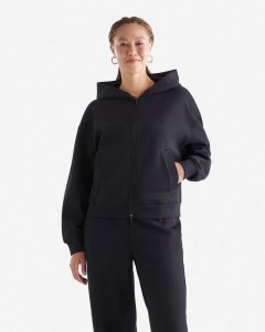 Roots Recover Essential Full Zip Hoodie - BLACK