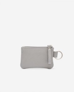 Roots Top Zip Pouch Cervino - PEBBLE