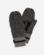 Roots Adult Cabin Waffle Flip Mitt - BLACK MIX