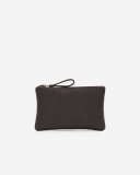 Roots Medium Zip Pouch Cloud - ÉBÈNE