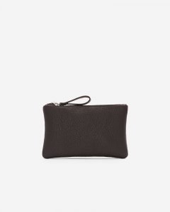 Roots Medium Zip Pouch Cloud - ÉBÈNE