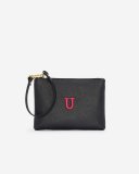 Roots Monogram Wristlet Black - U
