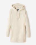 Roots Organic Dockside Long Sleeve Dress - ALMOND MILK