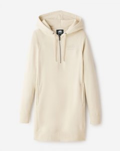 Roots Organic Dockside Long Sleeve Dress - ALMOND MILK