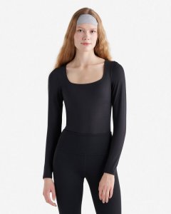 Roots Renew Long Sleeve Bodysuit - BLACK