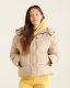 Roots Down Short Puffer Jacket - FLAXSEED