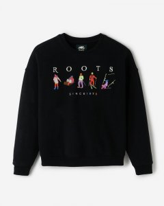 Roots Whistler Crew Sweatshirt - BLACK