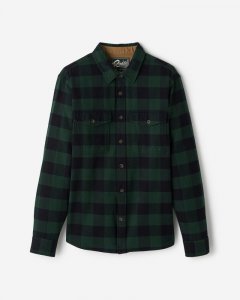Roots Park Plaid Shirt - VARSITY GREEN