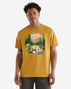 Roots Mens True Nature T-Shirt - NUTMEG BROWN
