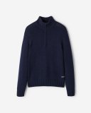Roots Robson Relaxed Half Zip Stein Sweater - NAVY BLAZER MIX Roots Robson Relaxed Half Zip Stein Sweater - NAVY BLAZER MIX