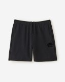 Roots Organic Cooper High Rise Sweatshort 6 Inch - BLACK