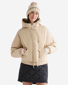 Roots Sienna Short Down Puffer - TRUE KHAKI
