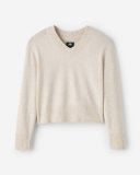 Roots Bowen High V-Neck Sweater - OATMEAL MIX